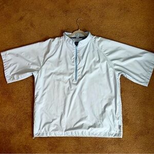Sunice Light Blue 1/4 Zip Wind Rain Shirt Jacket - Size L Men’s Drawstring Waist